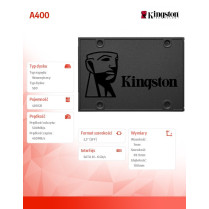 Kingston SSD A400 SERIES 480GB SATA3 2.5''
