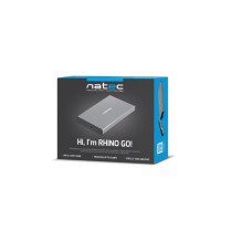 Natec Kieszeń zewnętrzna HDD/SSD Sata Rhino Go 2,5 USB 3.0 szara