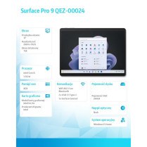 Microsoft Surface Pro 9 QEZ-00024+8XA-00007 i5/8GB/256GB/Graph+Klaw