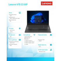 Lenovo Notebook V15 G3 82TT00H6PB W11Pro i5-1235U/8GB/256GB/INT/15.6 FHD/3YRS OS