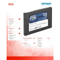 Patriot Dysk SSD 128GB P210 450/430 MB/s SATA III 2.5
