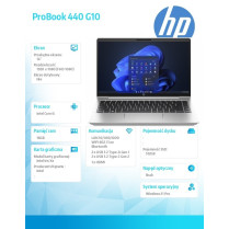 HP Inc. Notebook ProBook 440 G10 i5-1335U 512GB/16GB/W11P/14.0 968R2ET