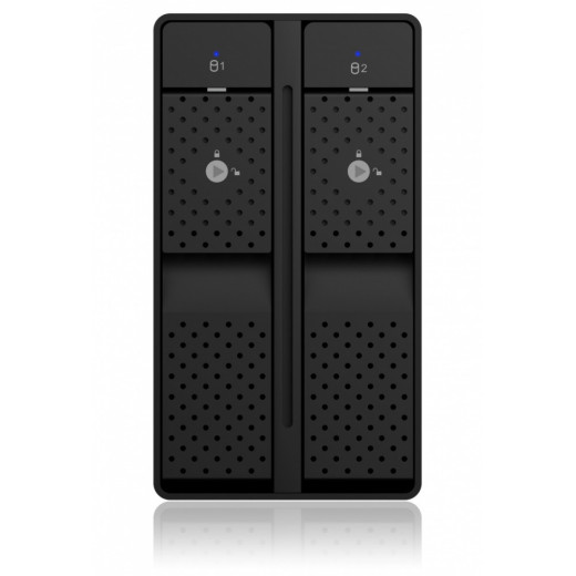 IcyBox Obudowa IB-RD3802-C31 RAID 2xSATA HDD na 1xUSB 3.1 Gen 2Type-C, RAID 0,1