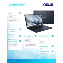 Asus Notebook ExpertBook B1 B1502CVA-BQ0110X - i5-1335U/8GB/512GB/15.6" FHD/Win 11 PRO/3YRS