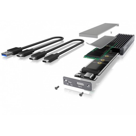 IcyBox IB-1817MC-C31 TypeC USB 3.1 (Gen 2) na PCI NVMe & SATA M.2 2230/2242/2260/2280 SSD