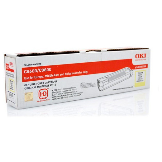 OKI Toner C8600 Yellow 6k