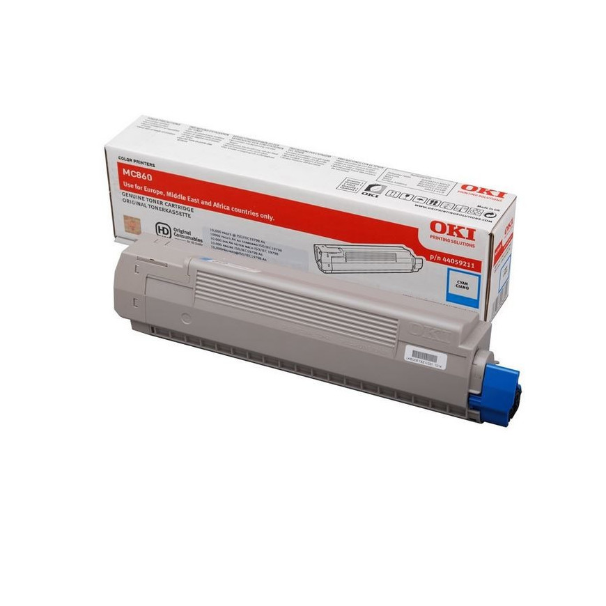OKI Toner do MC860 CYAN 10K 44059211