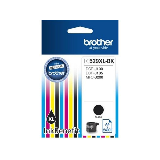 Brother Tusz LC529XLBK BLK 2400 do DCP-J100 DCP-J105
