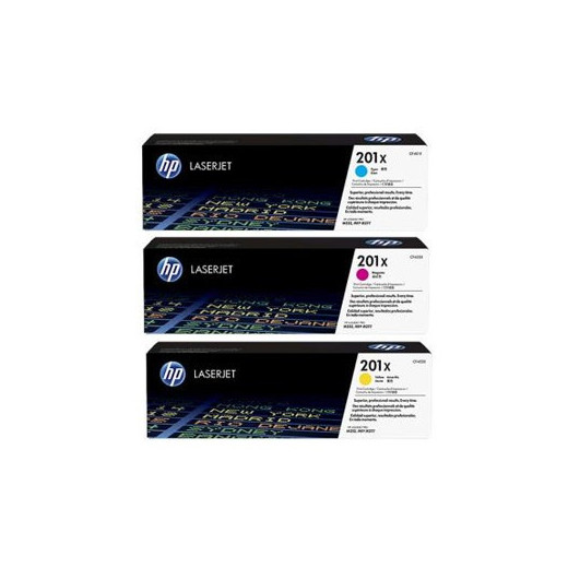 HP Inc. Toner 201X 3-Pack CMY 2.3K CF253XM