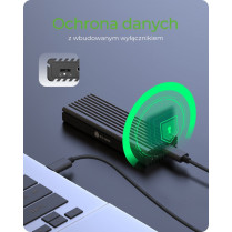IcyBox Obudowa IB-1817MCT-C31 NVMe/SATA M.2 2230/2242/2260/2280 Beznarzędziowa
