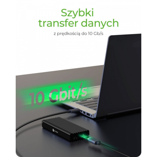IcyBox Obudowa IB-1817MCT-C31 NVMe/SATA M.2 2230/2242/2260/2280 Beznarzędziowa