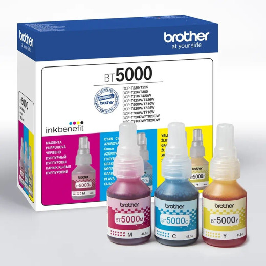 Brother Zestaw tuszy Multipack BT5000CMY 3x5k