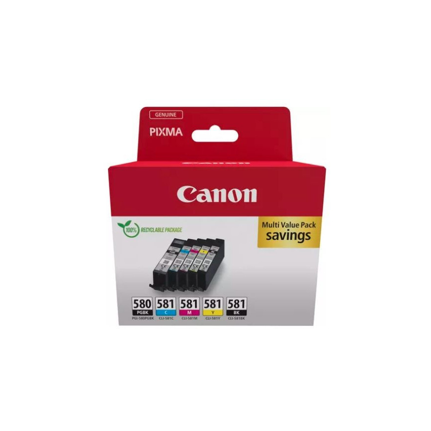 Canon Zestaw tuszów PGI580/CLI-581 PGBK/C/M /Y/BK MULTI 2078C007