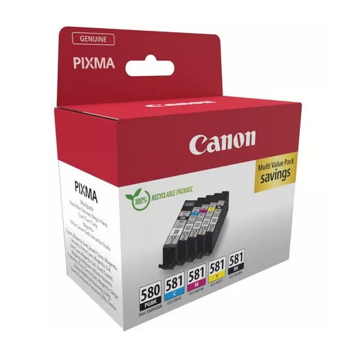 Canon Tusz PGI-580/CLI-581 PGBK/C/M /Y/BK MULTI z zabezpieczeniem 2078C008