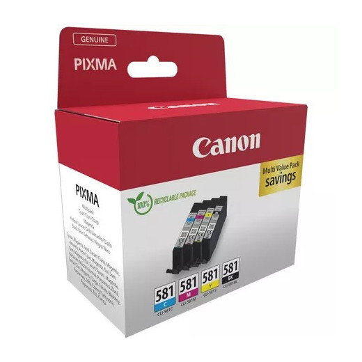 Canon Tusz CLI-581 C/M/Y/BK MULTI z zabezpieczeniem 2103C006