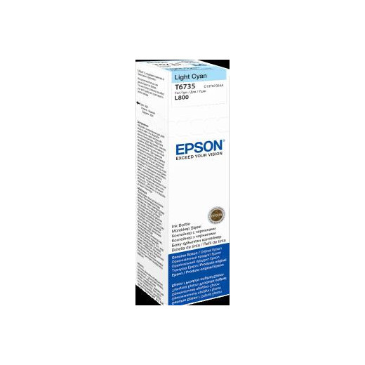 Atrament light cyan w butelce 70 ml (T6735) do Epson L800/L850/L800/L850