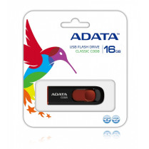 Adata Pendrive DashDrive Classic C008 16GB USB2.0 czarno-czerwony