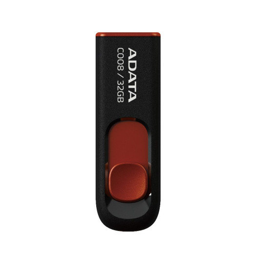 Adata Pendrive DashDrive Classic C008 32GB USB2.0 czarno-czerwone
