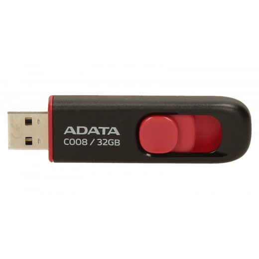 Adata Pendrive DashDrive Classic C008 32GB USB2.0 czarno-czerwone