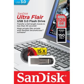 SanDisk ULTRA FLAIR USB 3.0 128GB (do 150MB/s)
