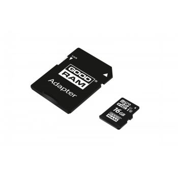 GOODRAM Karta microSDHC 16GB CL10 + adapter