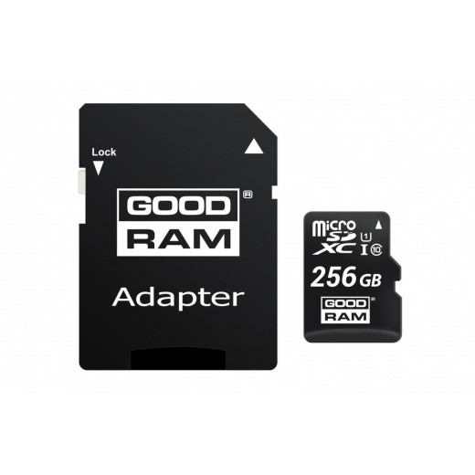GOODRAM Karta microSD 256GB CL10 UHS I + adapter