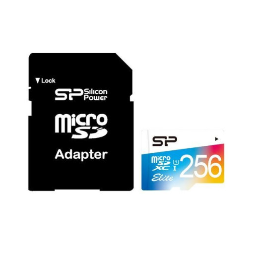 Silicon Power Karta pamięci microSDHC 256GB UHS-I U1 10MB/S SUPERIOR
