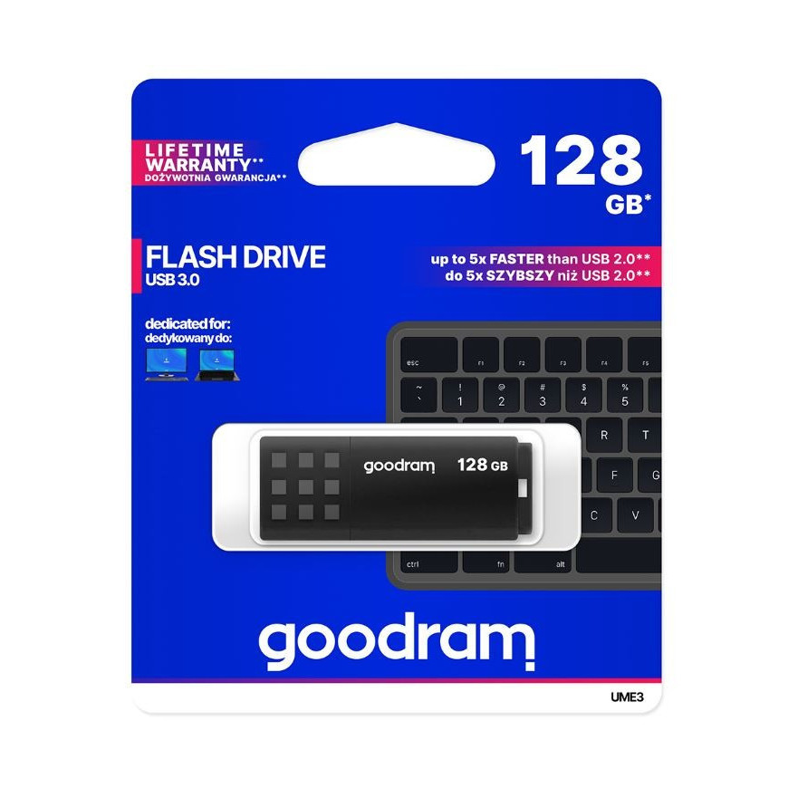 GOODRAM Pendrive UME3 128GB USB 3.0 Czarny