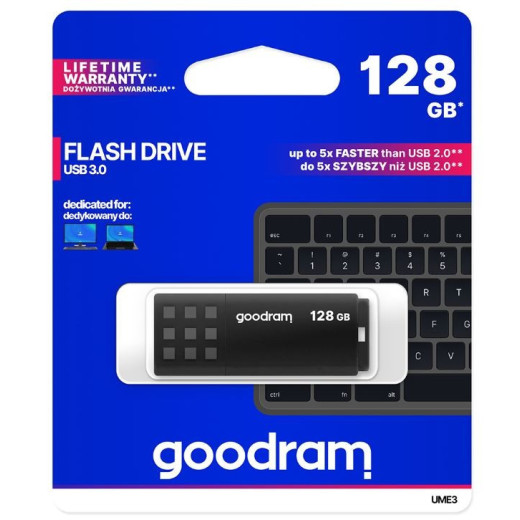 GOODRAM Pendrive UME3 128GB USB 3.0 Czarny