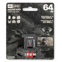 GOODRAM Karta microSD IRDM 64GB UHS-I U3 adapter