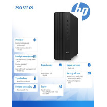 HP Inc. Komputer 290SFF G9 i3-12100 512GB/8GB/DVD/W11P 6D320EA