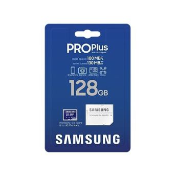Samsung Karta pamięci PRO Plus 128GB + Adapter