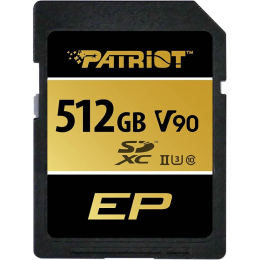 Patriot Karta pamięci SDXC 512GB V90 UHS-II U3 C10 300/260MB/s