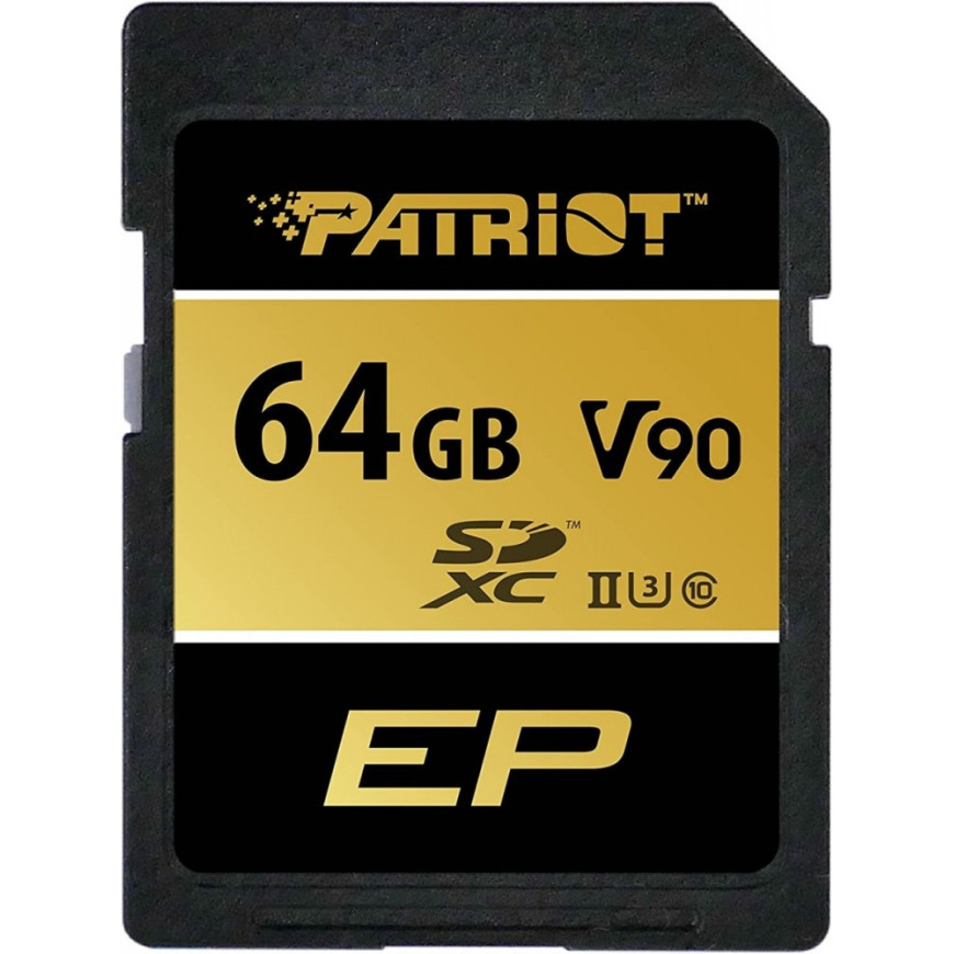 Patriot Karta pamięci SDXC 64GB V90 UHS-II U3 C10 300/260MB/s