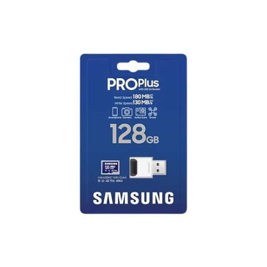 Samsung Karta pamięci PRO Plus 128GB + czytnik