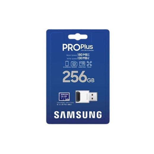 Samsung Karta pamięci PRO Plus 256GB + czytnik