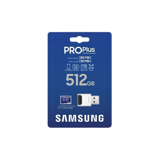 Samsung Karta pamięci PRO Plus 512GB + czytnik
