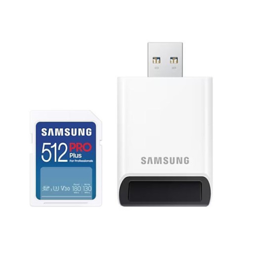 Samsung Karta pamięci SD PRO Plus 512GB + czytnik