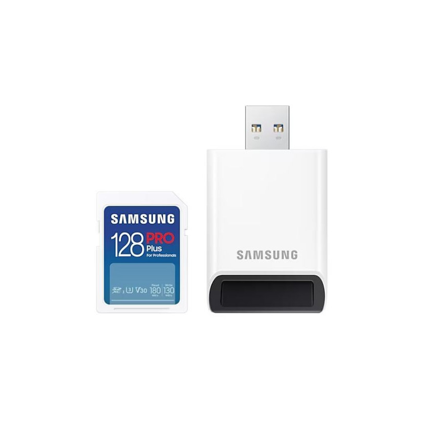 Samsung Karta pamięci SD PRO Plus 128GB + czytnik