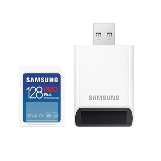 Samsung Karta pamięci SD PRO Plus 128GB + czytnik