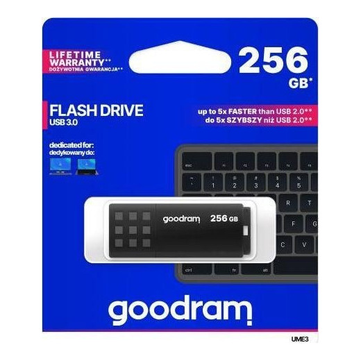 GOODRAM Pendrive UME3 256GB USB 3.0 czarny