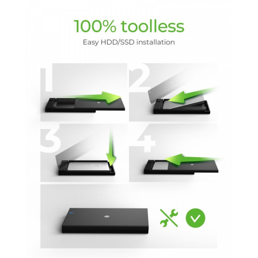 IcyBox Obudowa IB-200T-C3 2,5 SATA USB 3.2 Gen.1