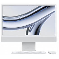Apple iMac 24 cale: M3 8/8, 8GB, 256GB SSD - Srebrny