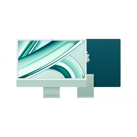 Apple iMac 24 cale: M3 8/8, 8GB, 256GB SSD - Zielony
