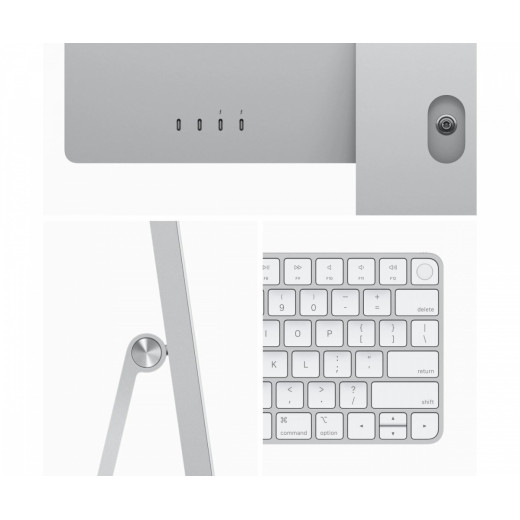 Apple iMac 24 cale: M3 8/10, 8GB, 256GB SSD - Srebrny