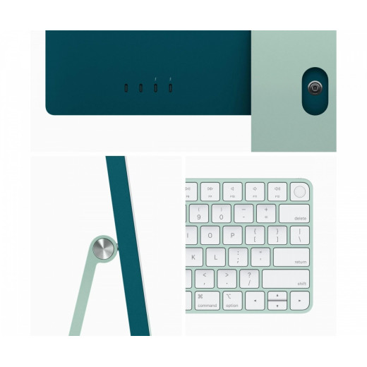 Apple iMac 24 cale: M3 8/10, 8GB, 512GB SSD - Zielony