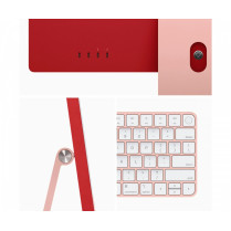 Apple iMac 24 cale: M3 8/10, 8GB, 256GB SSD - Różowy