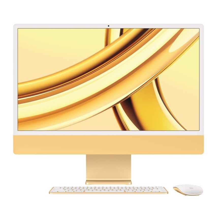 Apple iMac 24 cale: M3 8/10, 8GB, 256GB - Żółty