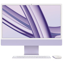Apple iMac 24 cale: M3 8/10, 8GB, 256GB - Fioletowy