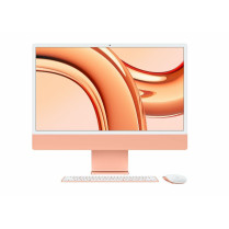 Apple iMac 24 cale: M3 8/10, 8GB, 256GB - Pomarańczowy